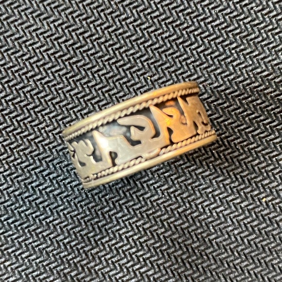 Silver Indian Chandelier Earrings - Picture 5 of 6